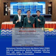 Mahasiswa UIN Gus Dur Pekalongan Tembus Juara 2 Kompetisi Internasional Proposal Bisnis