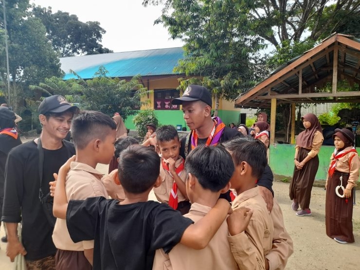 Pramuka UIN Gus Dur Lakukan Pengabdian Masyarakat di Desa Tilihua Gorontalo