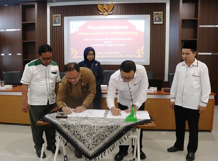 Jalin Sinergi dengan Badan Peradilan, UIN Gus Dur Teken MoU dengan PTA dan PT Semarang