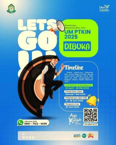 Ujian Masuk Perguruan Tinggi Keagamaan Islam Negeri Dibuka Hingga 28 Mei 2025, Berikut Program Studi yang Ditawarkan UIN Gus Dur
