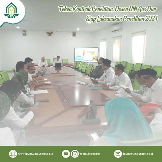 Teken Kontrak Penelitian, Dosen UIN Gus Dur Siap Laksanakan Penelitian 2024