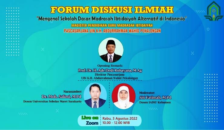 Magister PGMI Pascasarjana UIN K.H. Abdurrahman Wahid Pekalongan Kosisten Gelar Forum Diskusi Ilmiah Secara Rutin