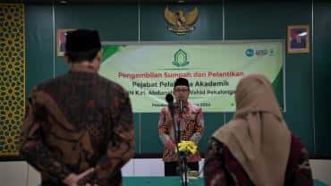 Lantik Pejabat Pelaksana Akademik, Rektor UIN Gus Dur Minta Program Studi Jaga Kualitas