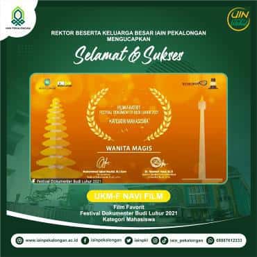 Angkat Kesenian Khas Pekalongan, UKM NAVI Film Raih Juara Favorit Festival Dokumenter