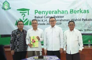 Tim Penjaringan Serahkan Berkas Bakal Calon Rektor UIN Gus Dur