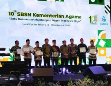 UIN Gus Dur Pekalongan Raih Penghargaan Terbaik sebagi Pelaksana SBSN PTKN Se-Indonesia