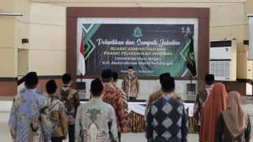 Rektor Ajak Pejabat Administrasi dan Akademik yang Baru Dilantik Tingkatkan Kerjasama Tim