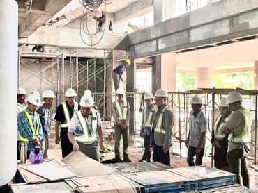 Itjen Kemenag Monitoring Progres Pembangunan Gedung Laboratorium Terpadu UIN Gus Dur Pekalongan   