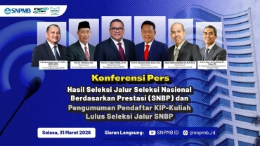 Pengumuman Hasil Seleksi Nasional Berdasarkan Prestasi (SNBP) Tahun 2026