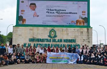 DWP UIN Gusdur Kolaborasi dengan Ormawa UIN Gusdur, Berbagi 3.000 Lebih Takjil