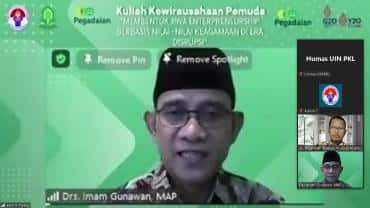 Ratusan Mahasiswa UIN Gus Dur Pekalongan Ikuti Kuliah Kewirausahaan Pemuda Kemenpora RI