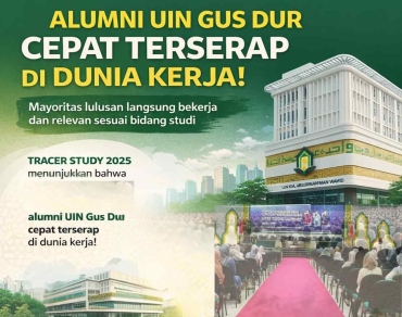 Keterserapan Alumni UIN Gus Dur di Dunia Kerja Tinggi, Mayoritas Cepat Terserap dan Relevan dengan Bidang Studi