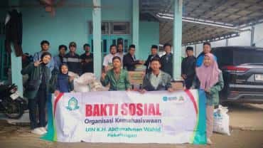 Organisasi Kemahasiswaan UIN Gus Dur Pekalongan Adakan Bakti Sosial bagi Korban Longsor Petungkriyono, Pekalongan