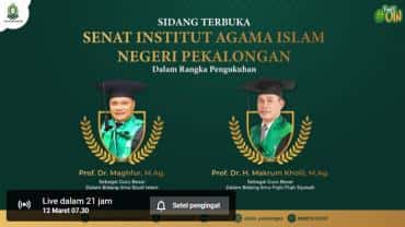 IAIN Pekalongan Akan Kukuhkan Dua Guru Besar Baru