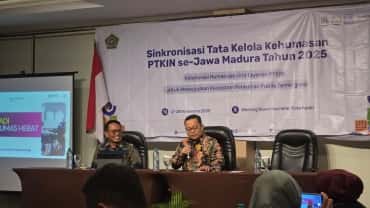 UIN Gus Dur Hadiri Sinkronisasi Tata Kelola Kehumasan PTKIN Se-Jawa Madura 2025 di Kediri