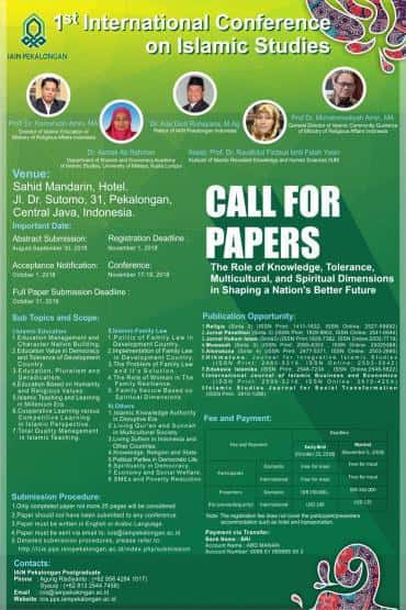 1st International Conference on Islamic Studies 2018